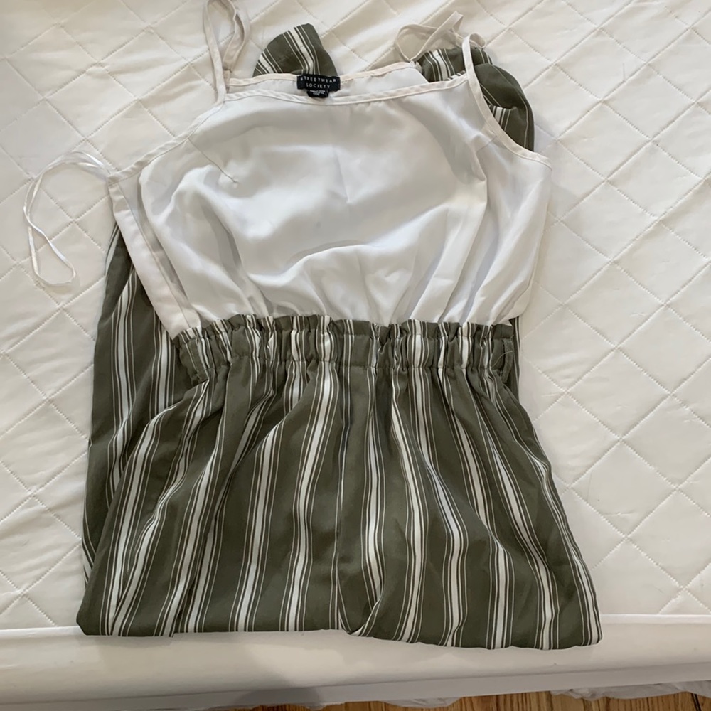 Striped jumpsuit
